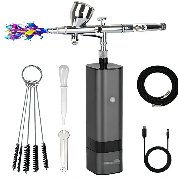 Best Beginner Airbrush for Miniatures - Portable Rechargeable Airbrush Compressor