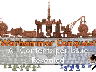 Contenido de la revista Warhammer Conquest por número