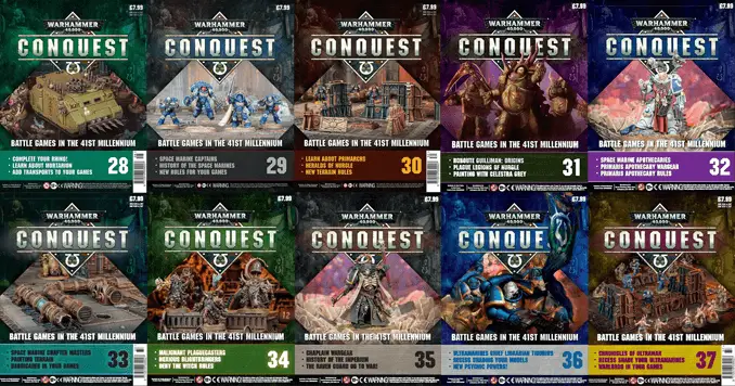 Warhammer Conquest Edición 28-37 Contenido de la portada - Destacado