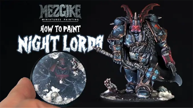 How to Paint Night Lords Chaos Space Marine
