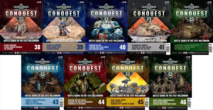 Warhammer Conquest Edición 38 - 46 Contenido de la portada