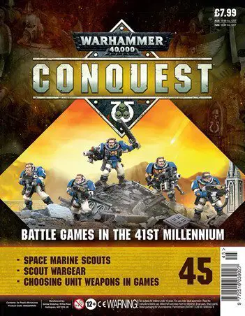 Sommario della copertina di Warhammer Conquest 45