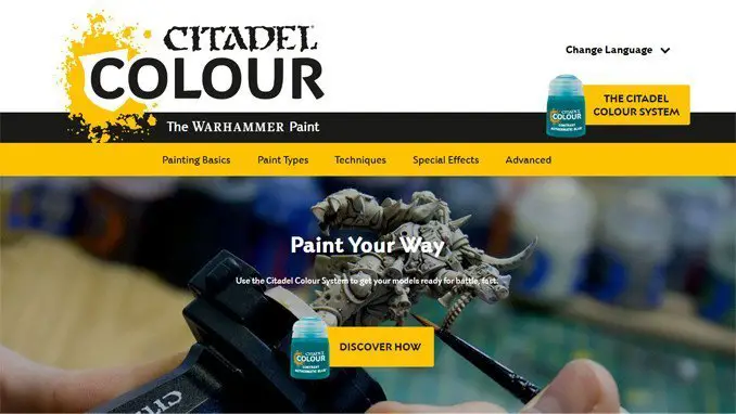 Citadel Color - Sito Web