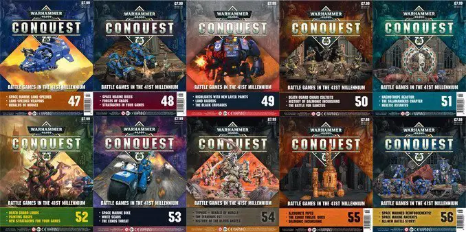 Warhammer Conquest Issue 47 - 56 Cover Contents Confirmed