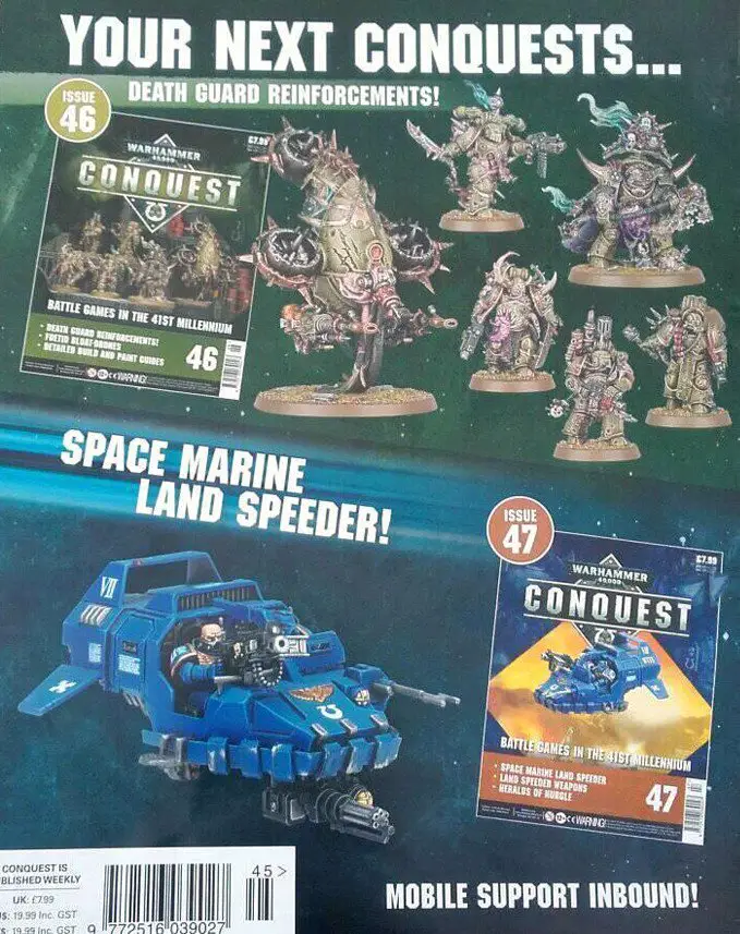 Warhammer Conquest Issues 43 & 44 Contents
