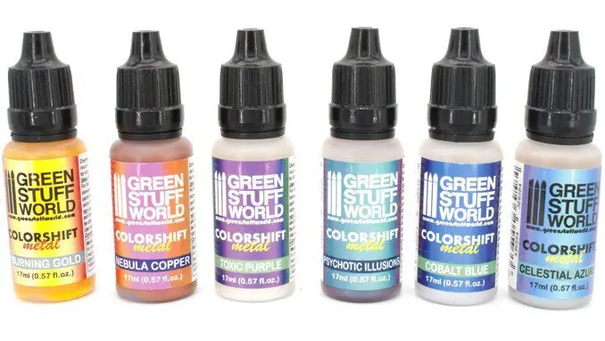 Green Stuff World Chameleon Colorshift Metal Acrylic Model Paint Set - Set 1