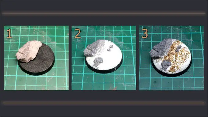 How to Make Static Grass Bases for Miniatures & Wargames Models - Steps 1-3