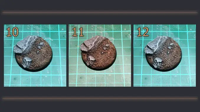 How to Make Static Grass Bases for Miniatures & Wargames Models - Steps 10-12