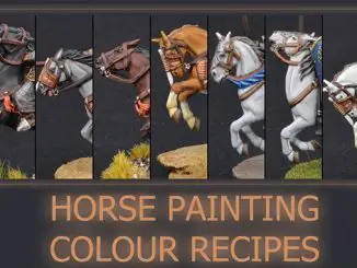 Come dipingere cavalli in miniatura per Wargames - In primo piano