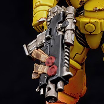 How to paint Imperial Fists Armour - Step 6c