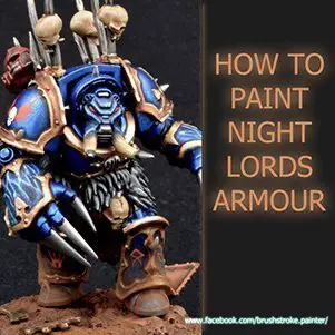 Cómo pintar la armadura Night Lords