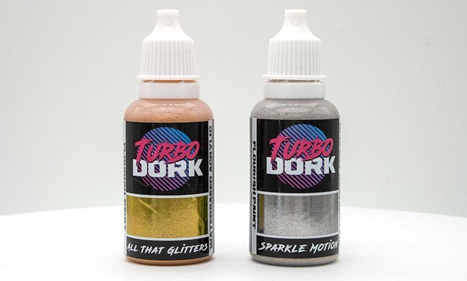 Turbodork Paint range review for Miniatures & Wargames Models - Flourish Bottles