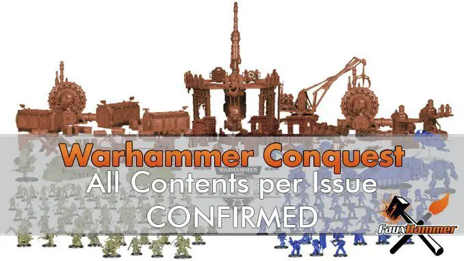 Warhammer Conquest Magazine Inhalt pro Ausgabe bestätigt - Vorgestellt