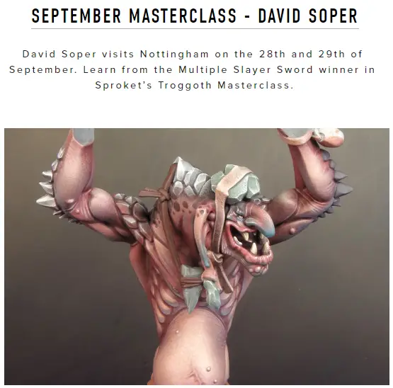 David Soper - Troggoth Masterclass Nottingham