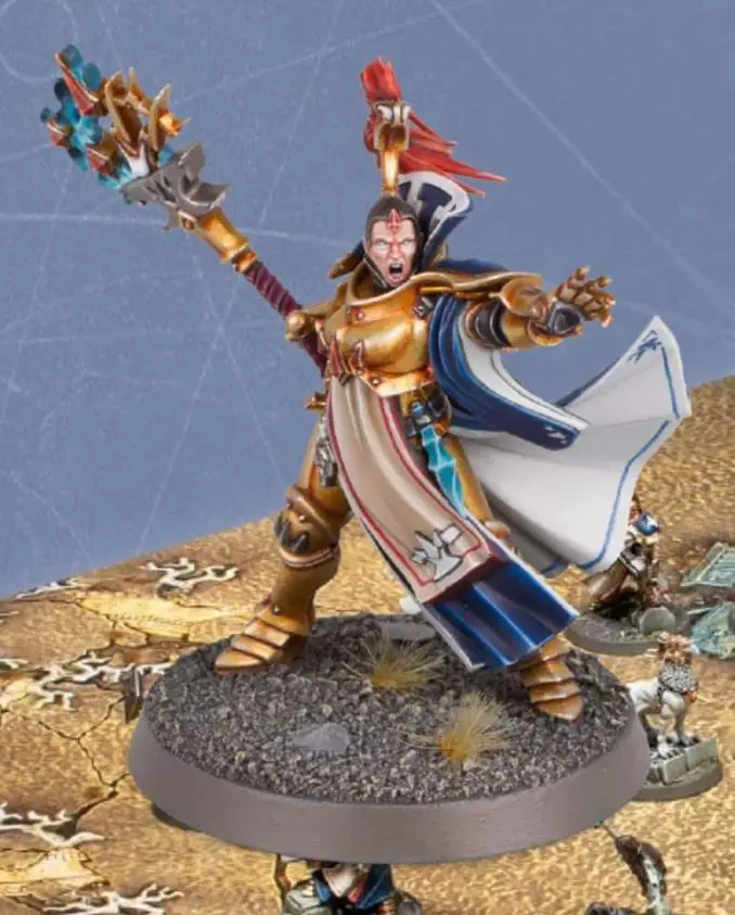 Mortal Realms Vollständiger Inhalt - Ausgabe 5 - Xandria AzureBolt Knight Incantor (exklusiv)