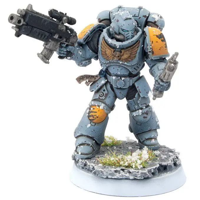 Rosemary & Co - Serie 33 Recensione pennello per miniature Primaris Space Wolf con Auspex