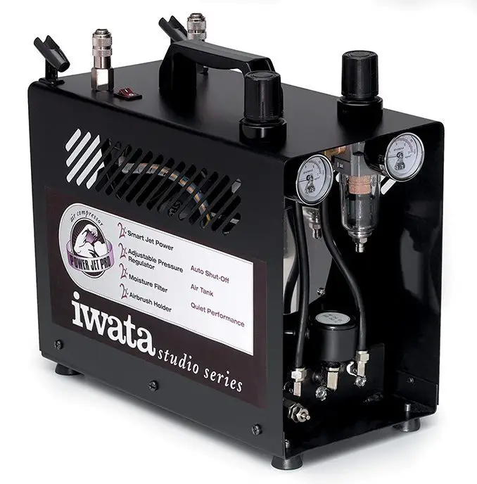 El mejor compresor de aerógrafo para miniaturas y modelos - Iwata Power Jet Pro