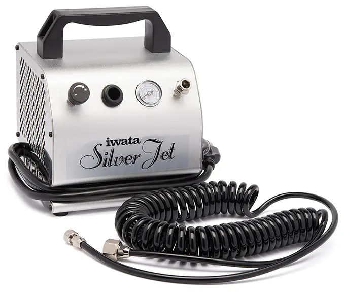 Best Airbrush Compressor for Miniatures & Models - Iwata Silver Jet Compressor