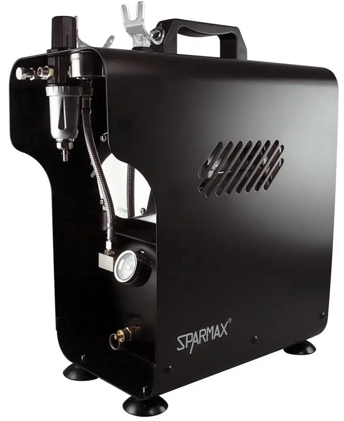 Mejor compresor de aerógrafo para miniaturas y modelos - Sparmax TC-620x