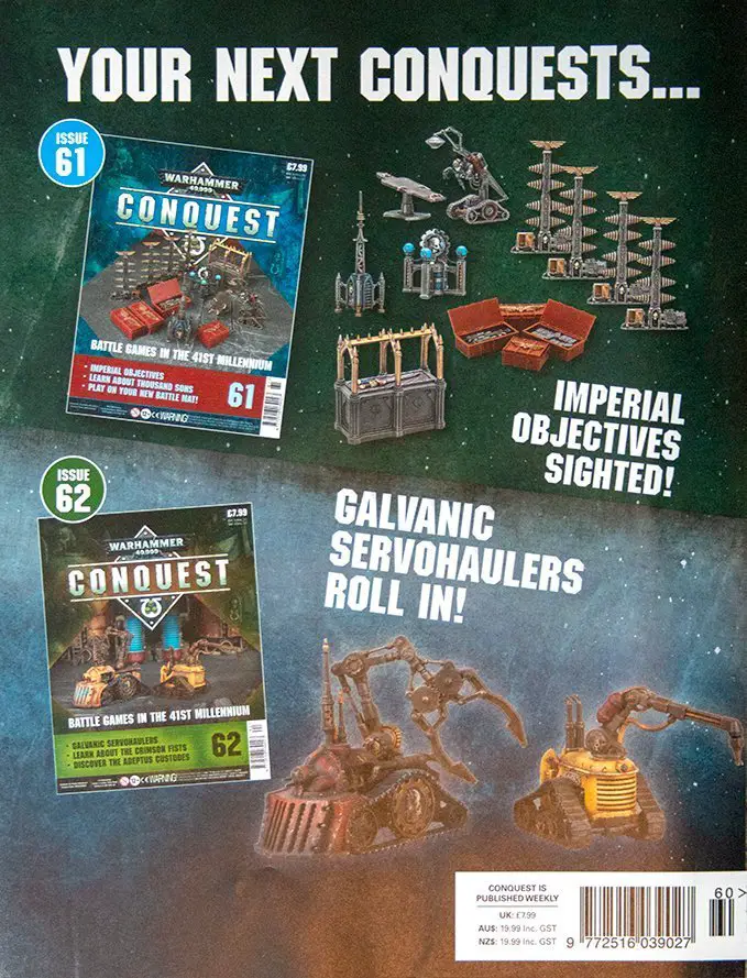 Warhammer Conquest Issues 61 & 62 Inhalt