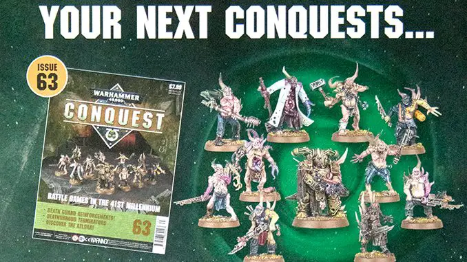Sommaire des numéros 63 et 64 de Warhammer Conquest - Sélection