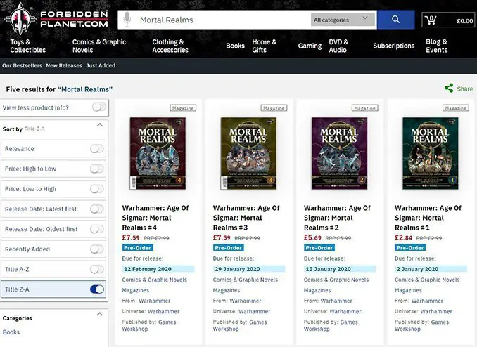 Warhammer Mortal Realms Release Date Revealed Forbidden Planet