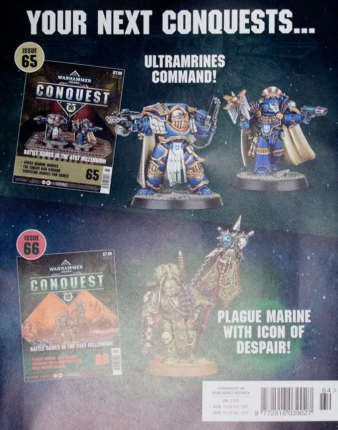 Questioni di Conquista di Warhammer 65 e 66 Sommario