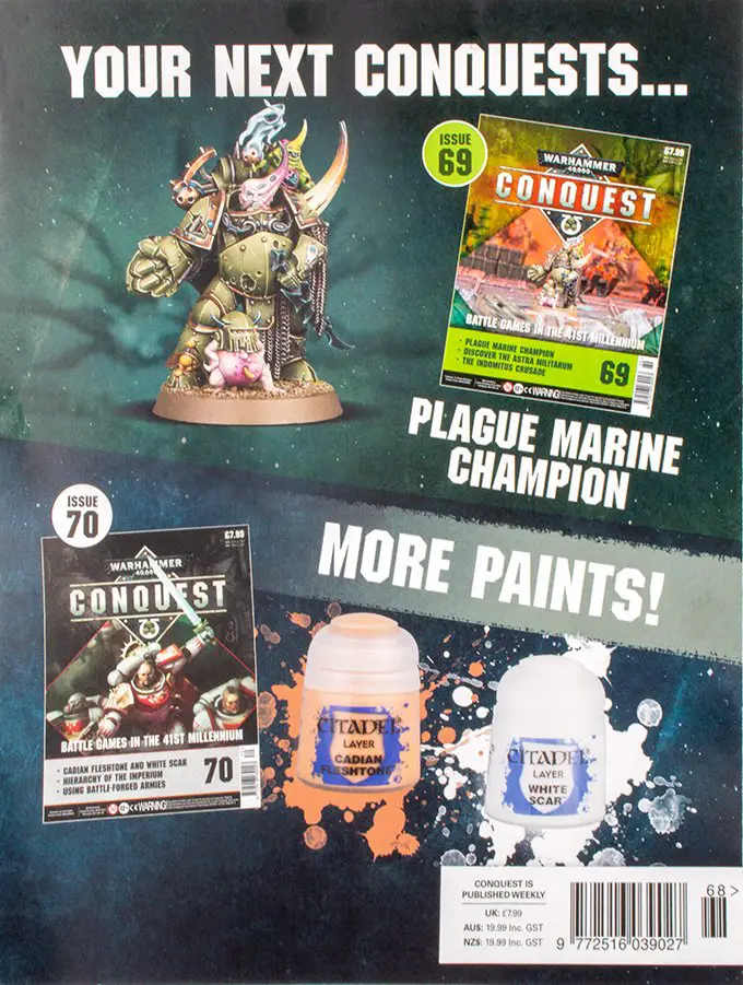 Warhammer Conquest Issues 69 & 70 Contents Confirmed