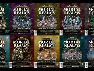 Rivista Warhammer Mortal Realms - Numero 1 -10 Copertine - In primo piano