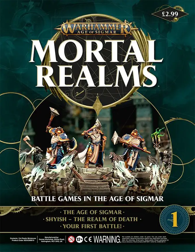 Rivista Warhammer Mortal Realms - Numero 1 Contenuti Copertina