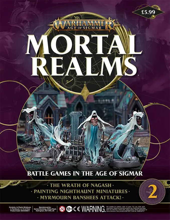 Rivista Warhammer Mortal Realms - Numero 2 Sommario Copertina