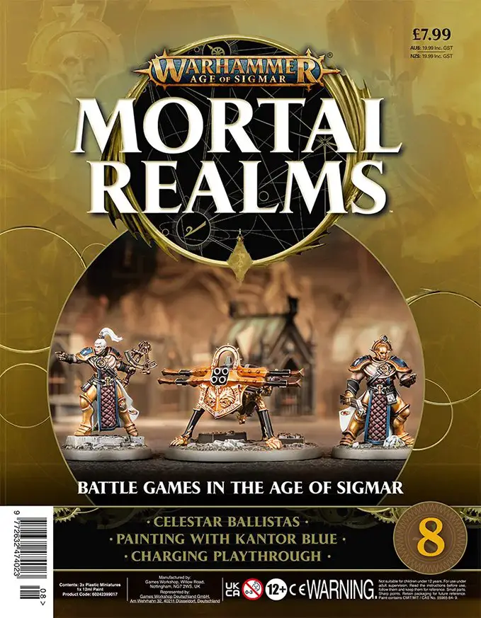 Rivista Warhammer Mortal Realms - Numero 8 Contenuti Copertina