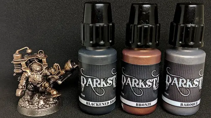 Darkstar Molten Metals Review - Thundriks Profiteers - Drybrush Bronze Colors