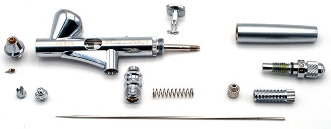 Revisión del aerógrafo Iwata Custom Micron CM-B para miniatura y modelos - Desembalaje - Desmontaje A