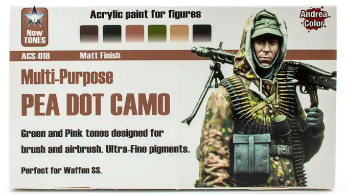 Andrea Color Paint Range Review - Pea Dot Camo Set