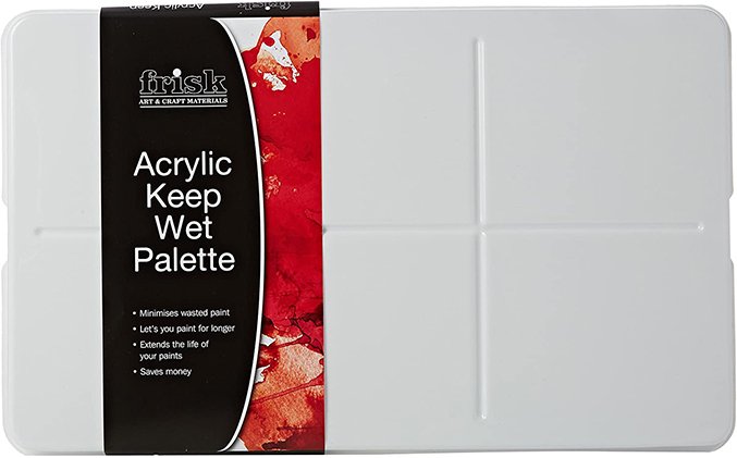 Meilleure palette humide pour la peinture de miniatures et de modèles de jeux de guerre - Palette Frisk Acrylic Keep Wet