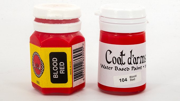 Coat d'arms Review for Miniatures & Wargames Models - Blood Red vs Blood Red 1