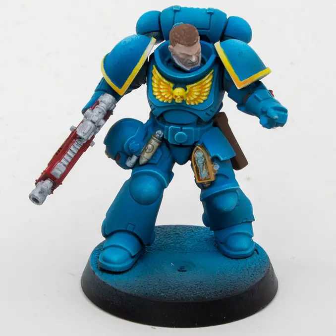 Creature Caster Pro Acryl Reveiew para miniaturas y modelos - Space Marine Base Coats