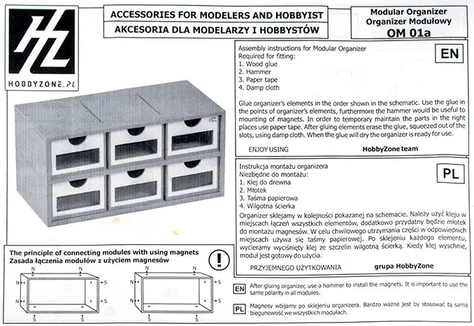 Officina modulare HobbyZone - Istruzioni A