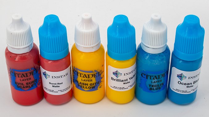 Instar Paint Range Review - Citadel Base vs Instar A B