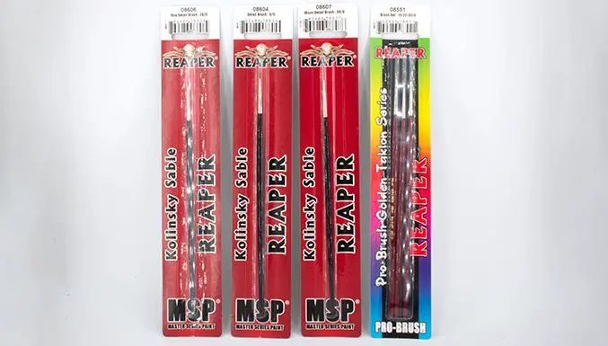 Reaper Brushes Review For Miniature Painters - Packaging