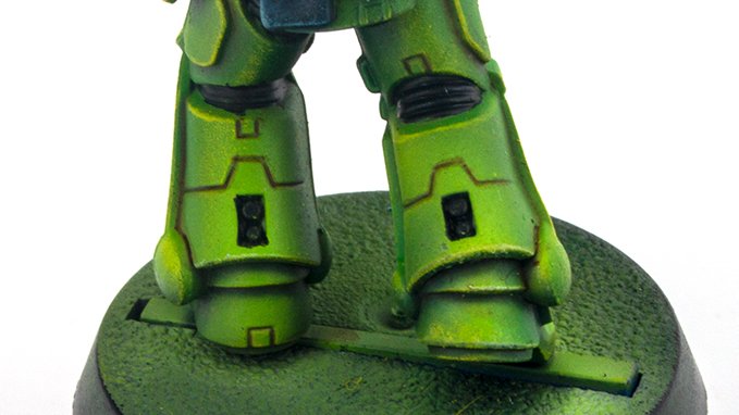 Warcolours Paint Range Review para miniaturas y modelos de juegos de guerra - Space Marine 6a - Flesh Shade