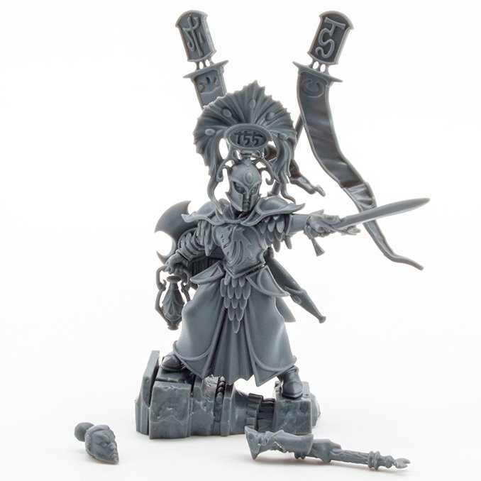 Lumineth Realm-lords Army Set Review for Miniature Painters - Vanari Auralan Warden - Complete