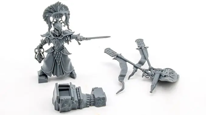 Lumineth Realm-lords Army Set Review for Miniature Painters - Vanari Auralan Warden - Sub Assemblies