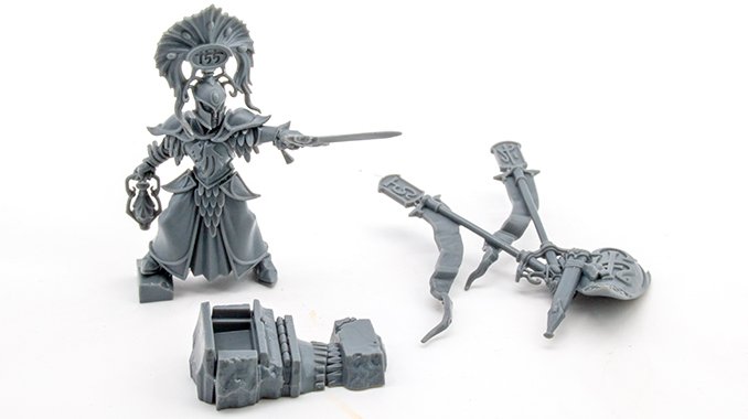 Lumineth Realm-lords Army Set Review para pintores en miniatura - Vanari Auralan Warden - Sub Assemblies