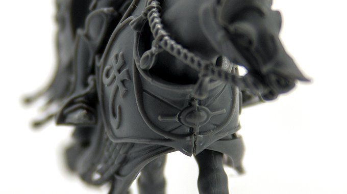 Lumineth Realm-lords Army Set Review pour les peintres miniatures - Vanari Dawnrider Horse Gap