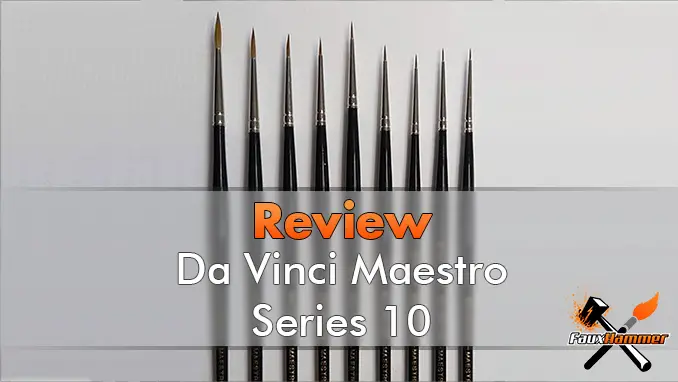 DaVinci Maestro Series 10 Review for Miniature Painters - Featured