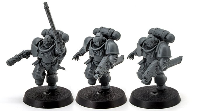 Warhammer 40.000 Indomitus 40K - Assault Interccessor Squad Leader - Variationen