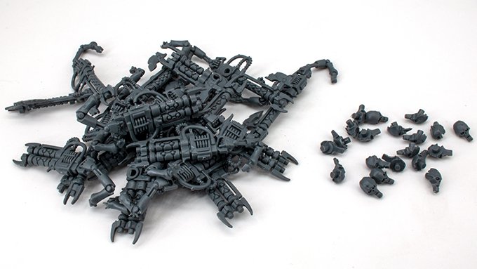 Warhammer 40.000 Indomitus Review 40K - Necron Warriors Spare Parts