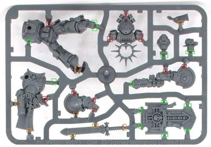 Warhammer 40.000 Indomitus 40K - Sprue C - Primaris Leutnant